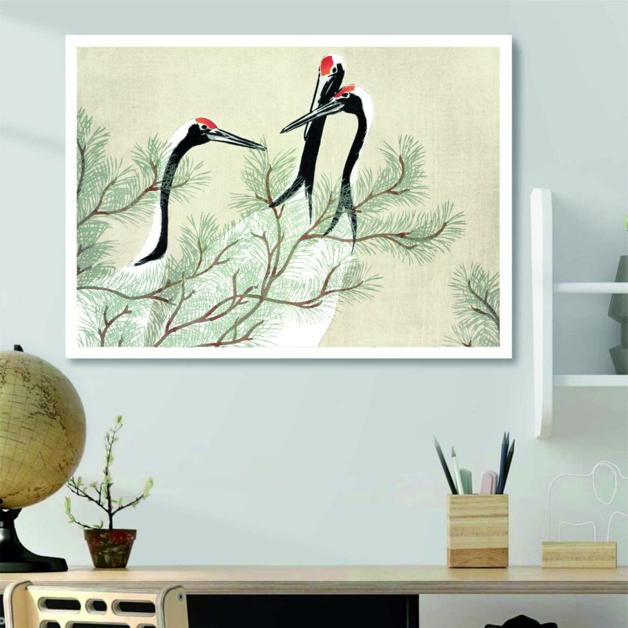 Картины с птицами в интерьере