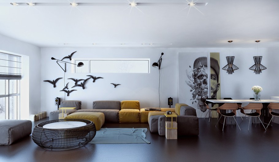 Птички в интерьере