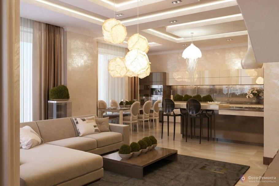 Кухня гостиная