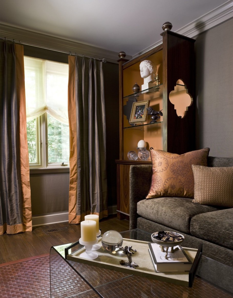 Интерьер в коричневых тонах