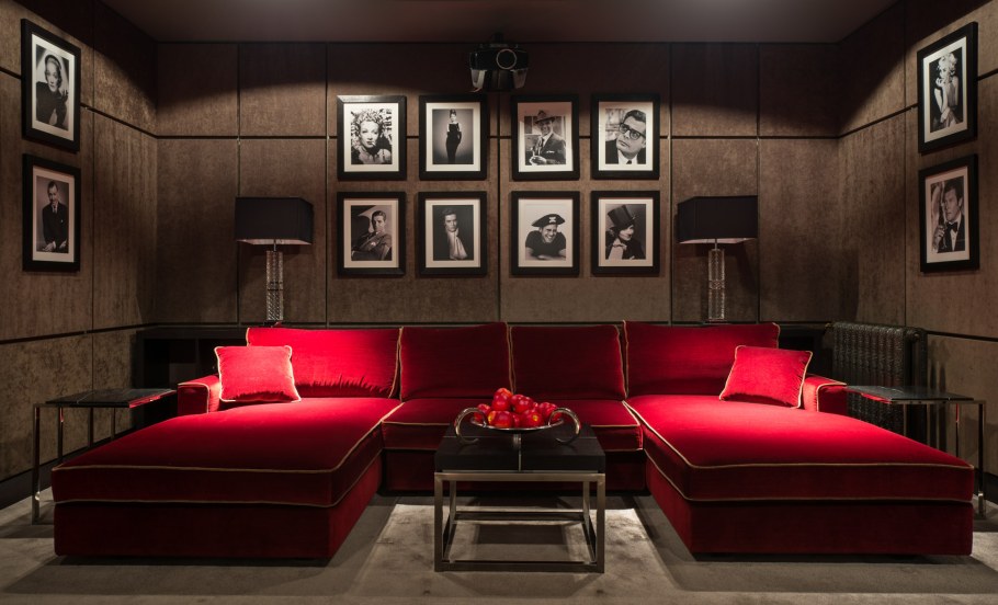 Красно черный интерьер