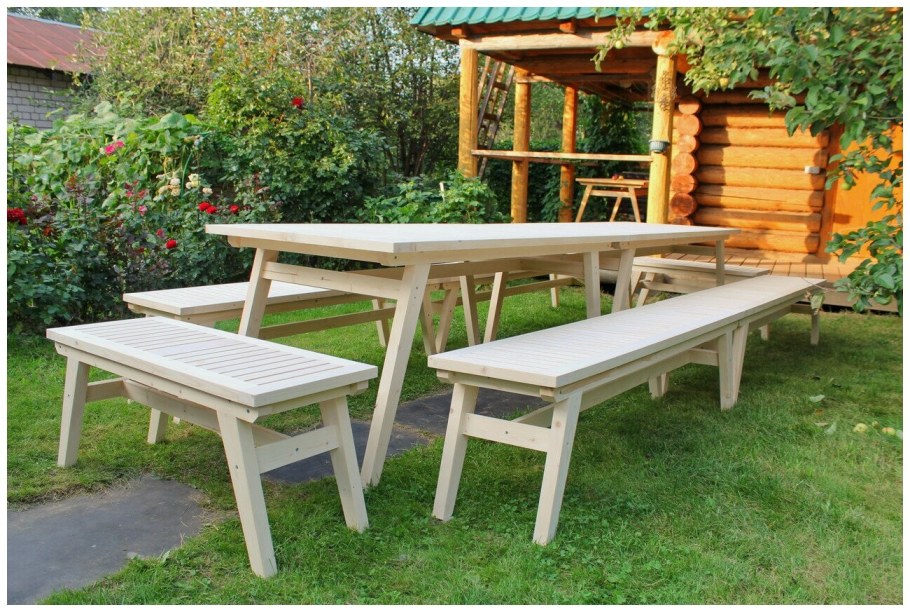 Стол садовый деревянный