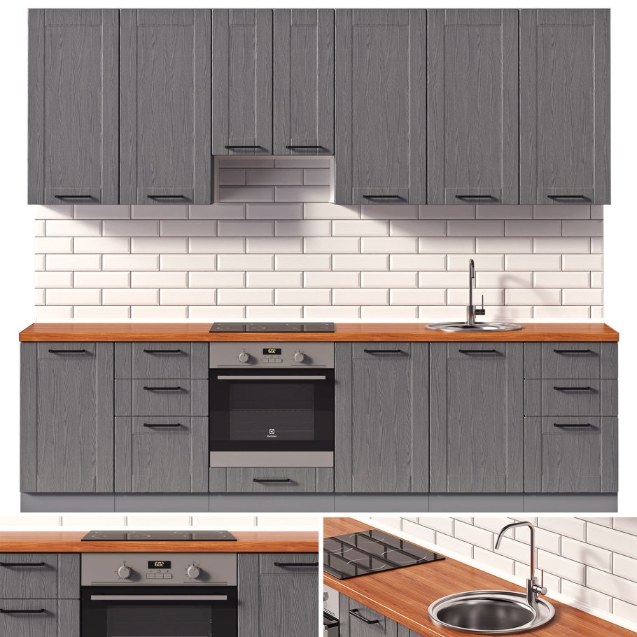 Роял Вуд графит кухня