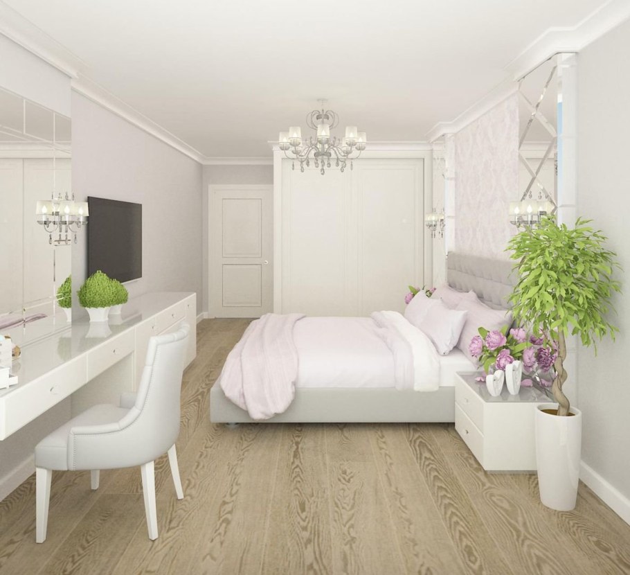 Комната в светлых тонах