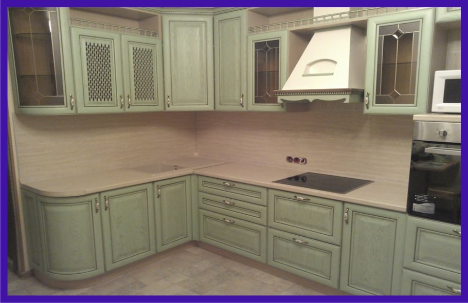 Кухня Жаклин патина ясень фисташка 3380