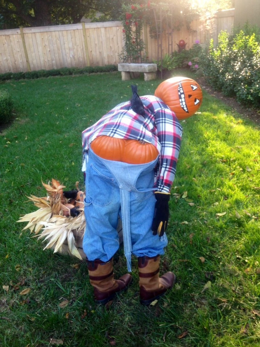 Чучело на даче прикольные