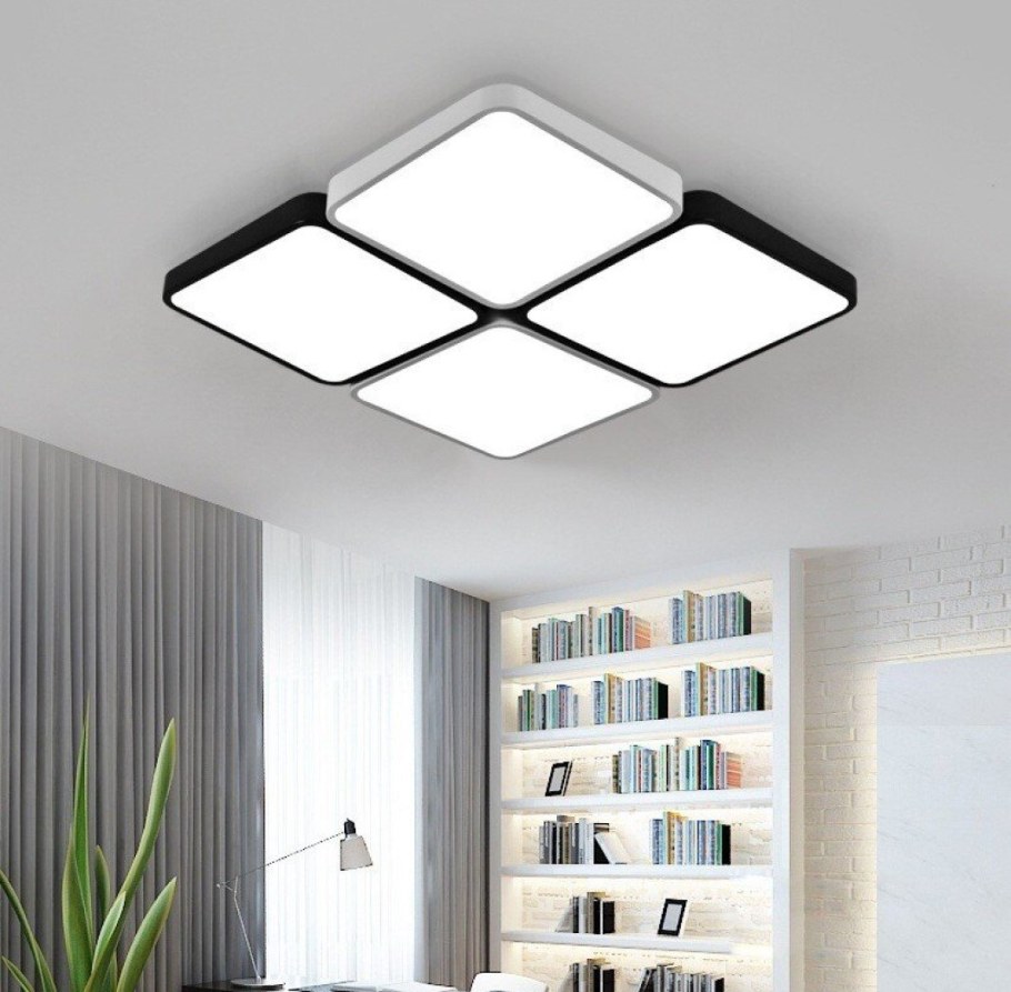 Люстра квадратная led1х60