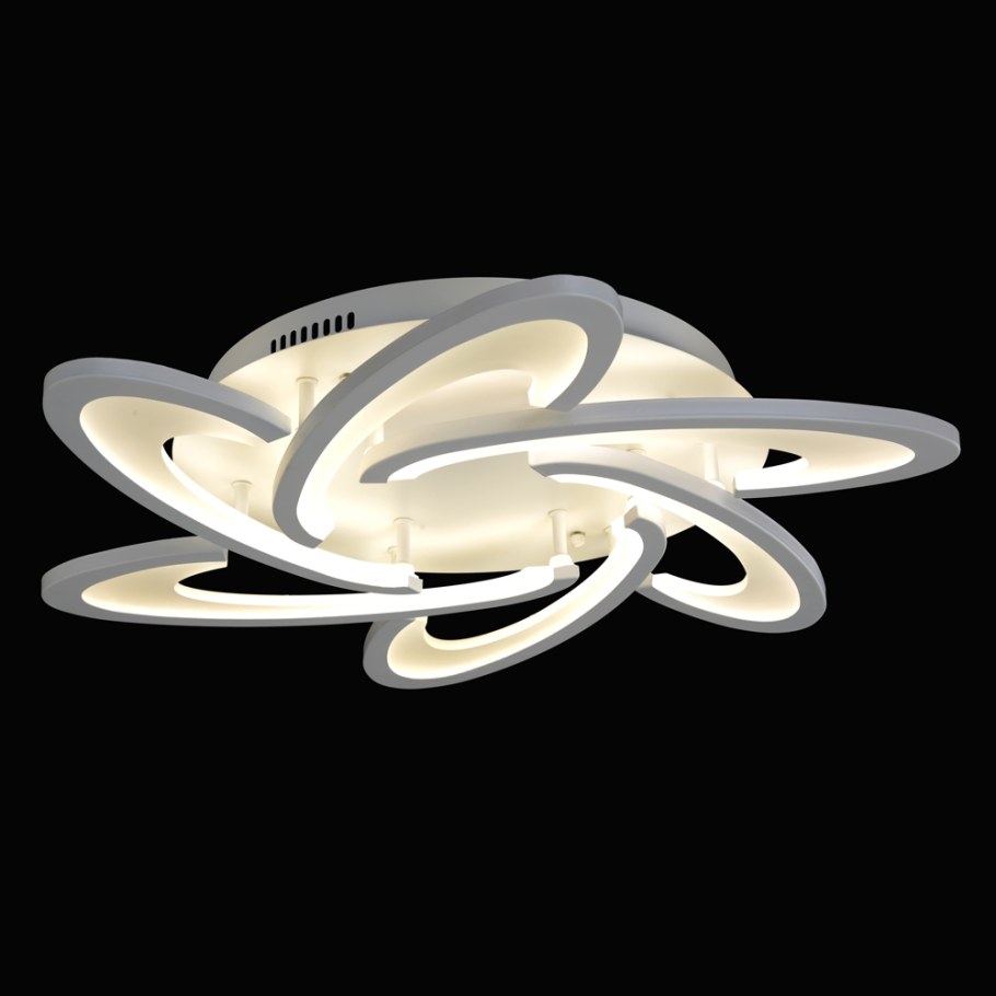 Люстра светодиодная Максисвет геометрия 1-1656-8-WH led, led, 128 Вт