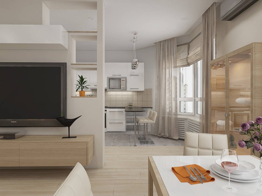 Кухня гостиная в панельном доме