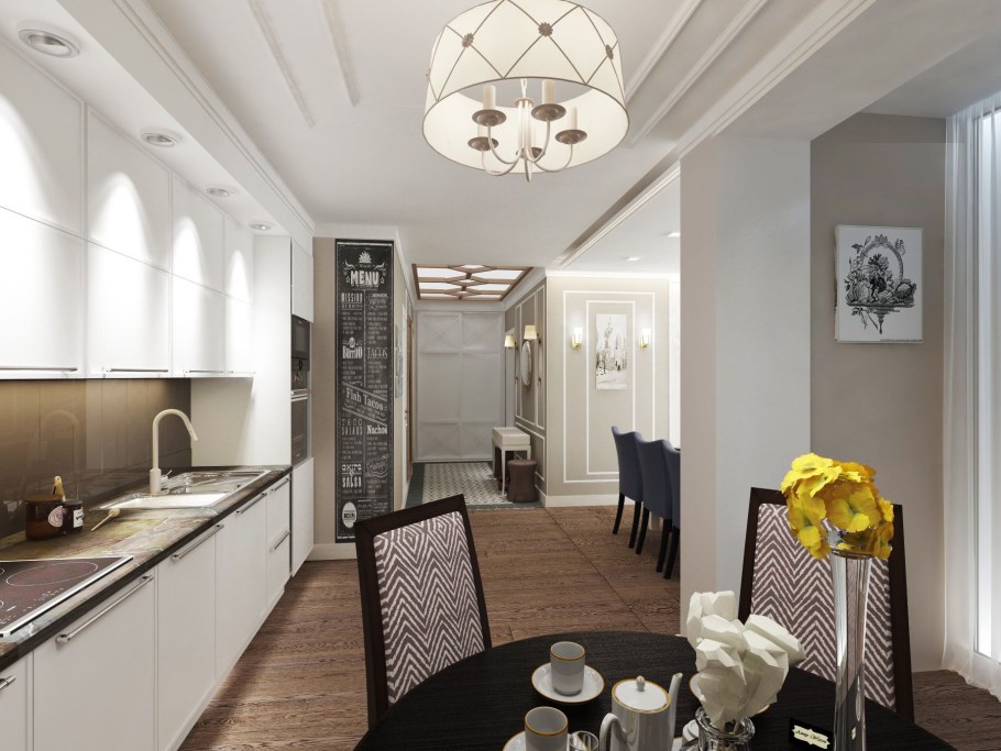 Интерьер трехкомнаквартиры