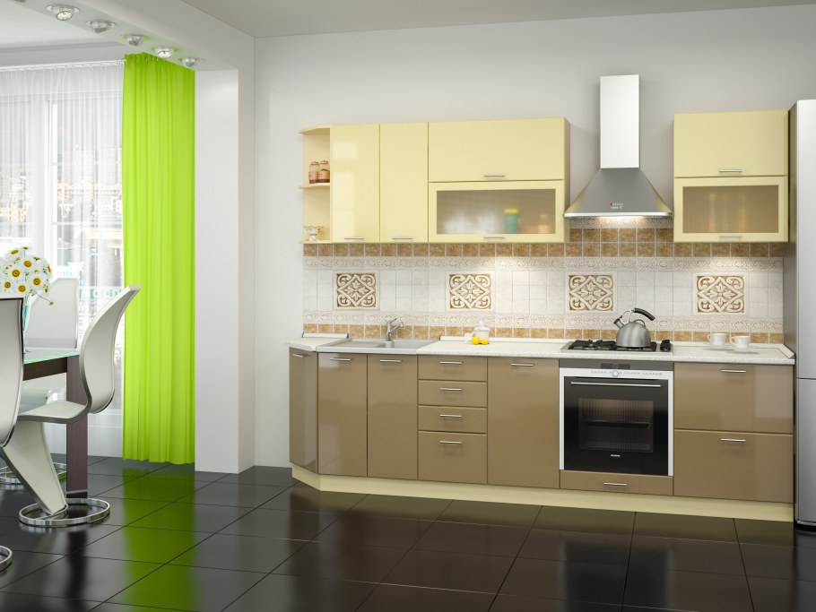 Кухня мокко и ваниль