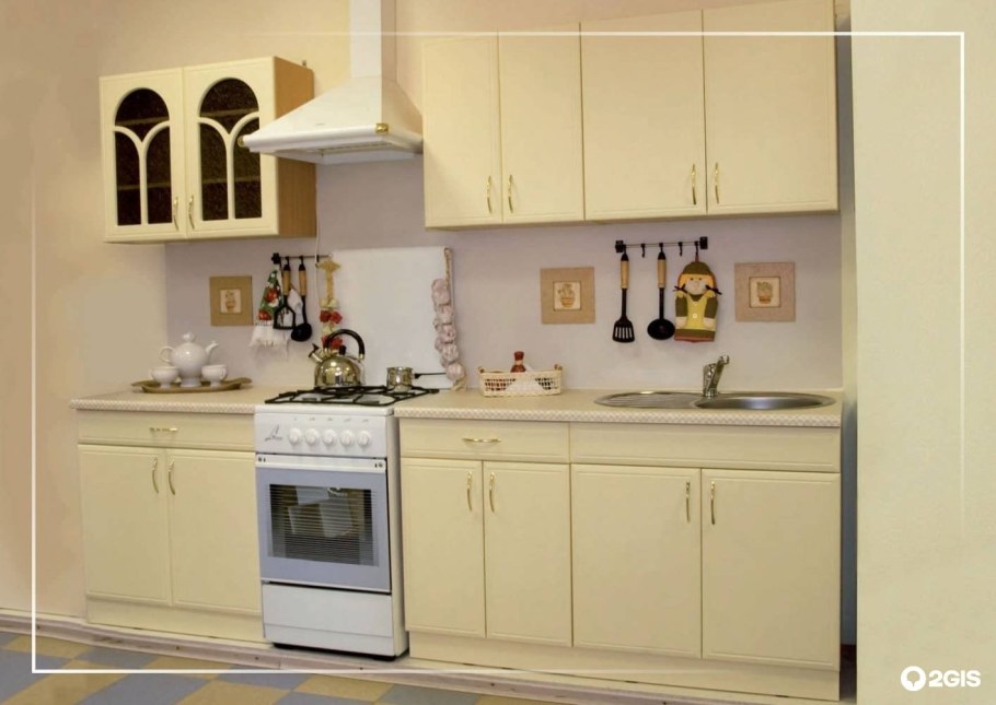 Кухня ванильного цвета