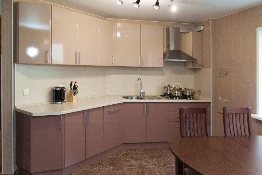 Кухня капучино глянец АГТ