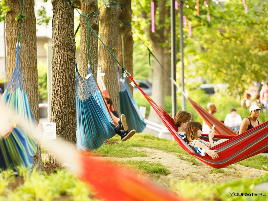 Парк Останкино гамаки