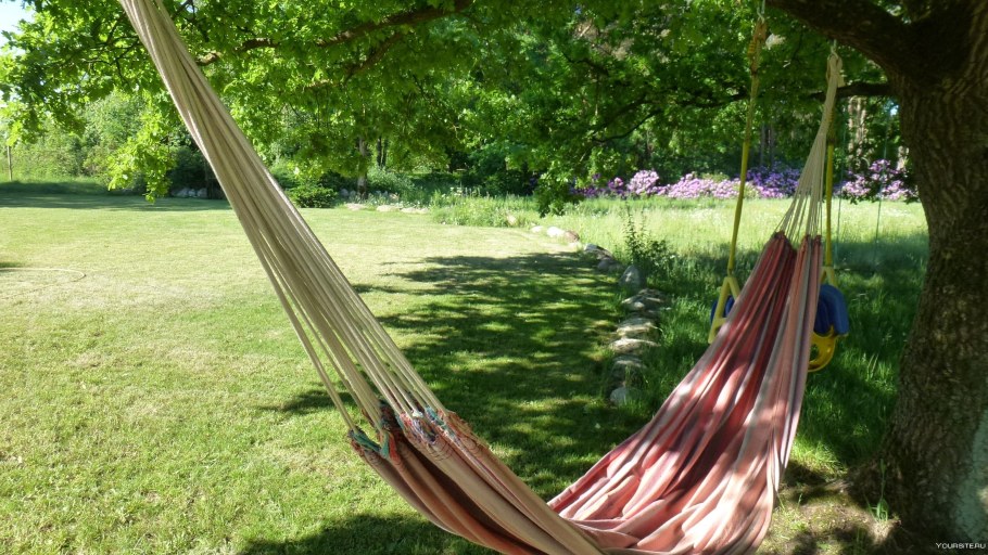 Гамак в саду