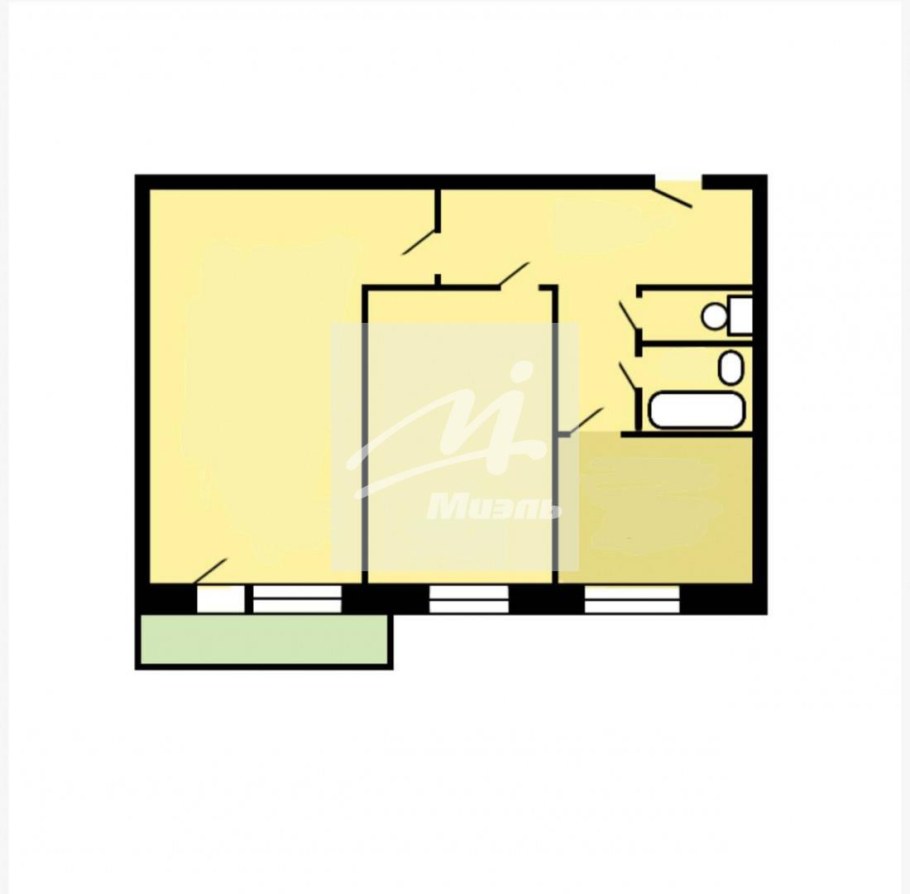 Хрущёвка 2 комнатная планировка