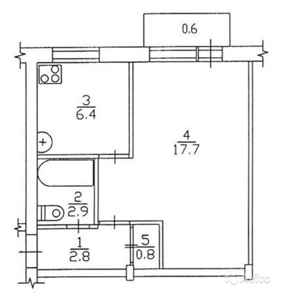 Схемы планировок однокомнатных квартир в хрущевке