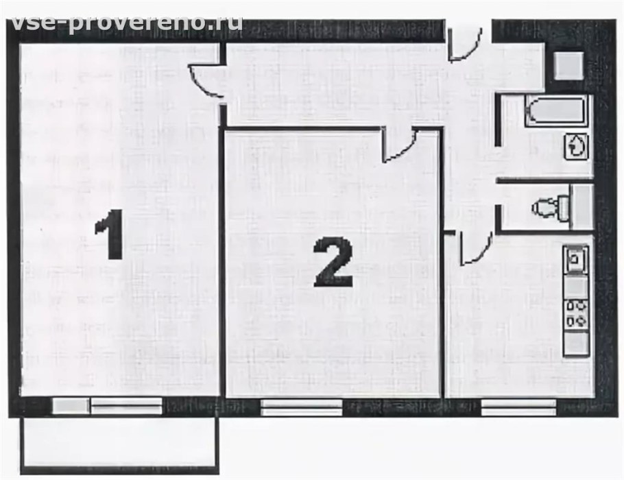 Хрущевка планировка планировка 2к