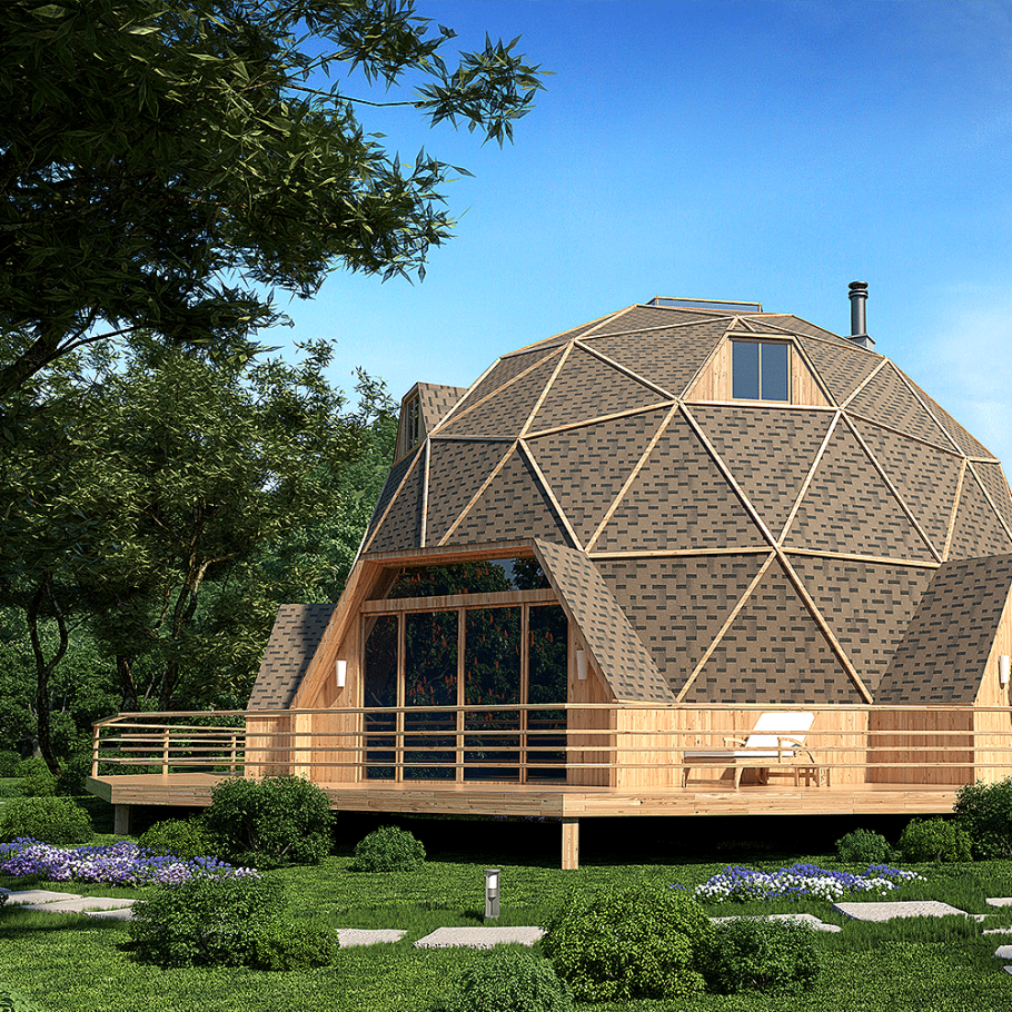 Стратодезический купольный дом