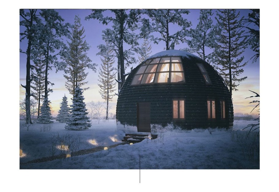 Стратодезический купольный дом интерьер