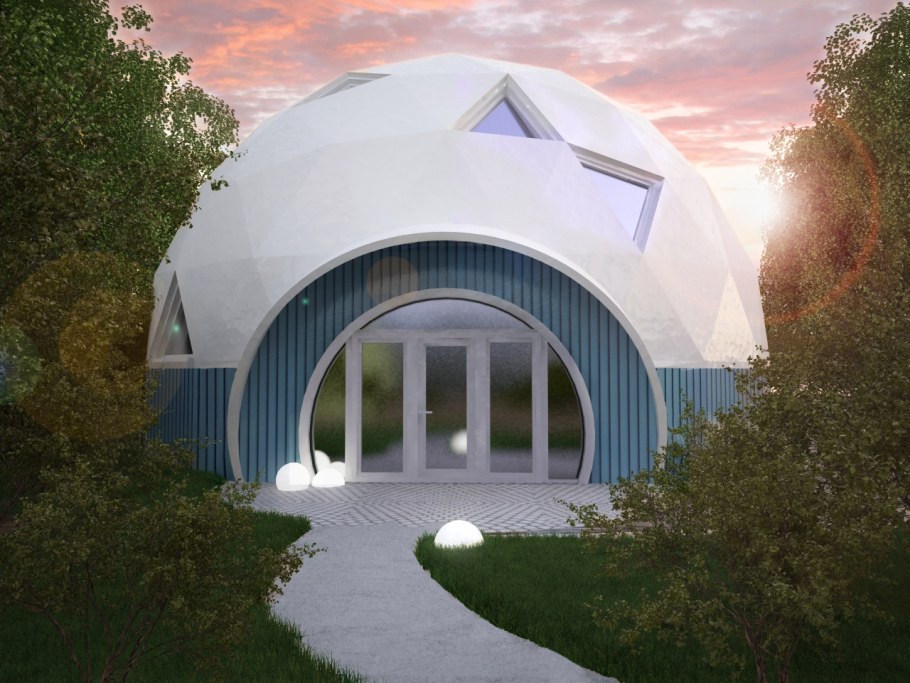 Стратодезический купольный дом