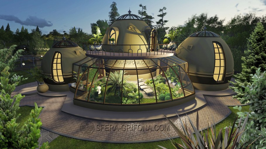 Дом-сфера купольный Алтун