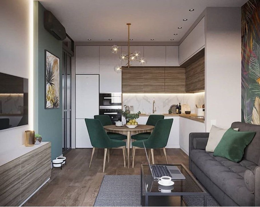 Кухня гостинная 20кв пик