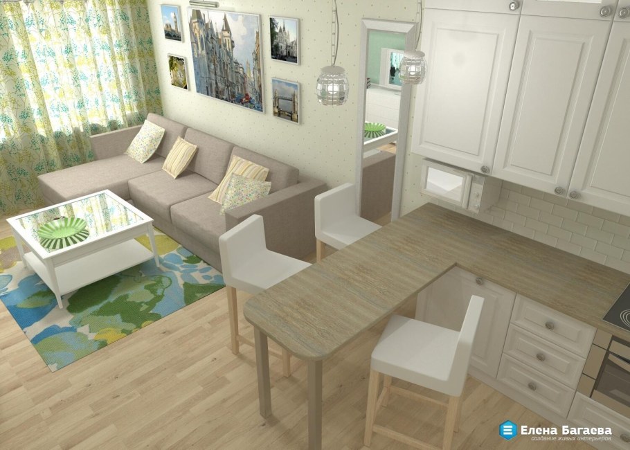 Евродвушка 40 кв м дизайн