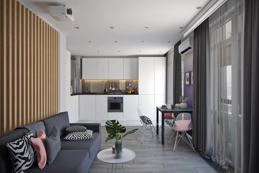 Интерьер квартиры 45 кв метров