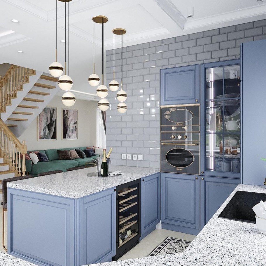 Кухни гостиные в частном доме