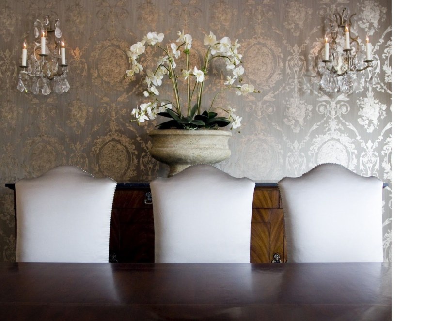 Обои Дамаск в интерьере