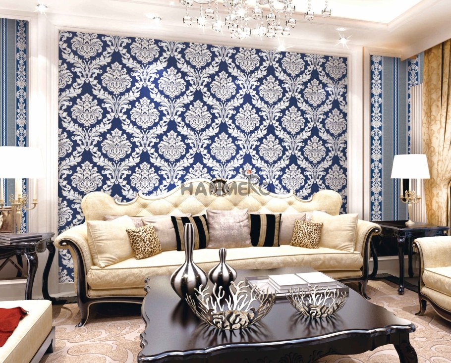 Орнамент Дамаск в интерьере