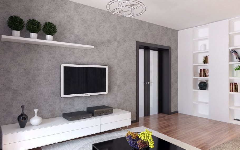 Обои в гостиную