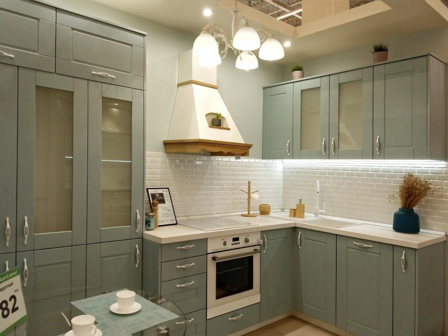 Кухня Леруа Мерлен зеленая