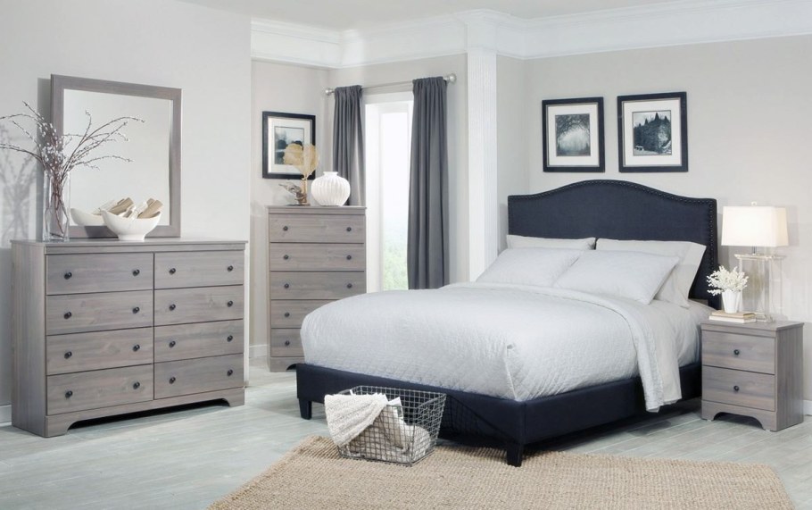 Мебель для спальни в серых тонах