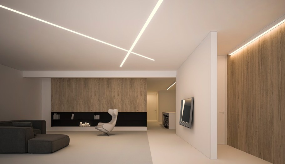 Накладной светодиодный профильный светильник ЦЕНТРСВЕТ