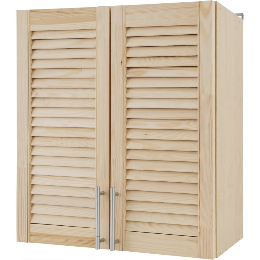 Шкаф навесной сосна массив 60x68x29 см, ЛДСП