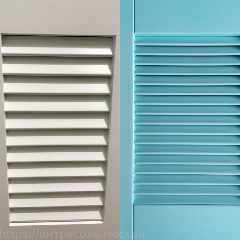 Жалюзийные двери для сантехнического шкафа