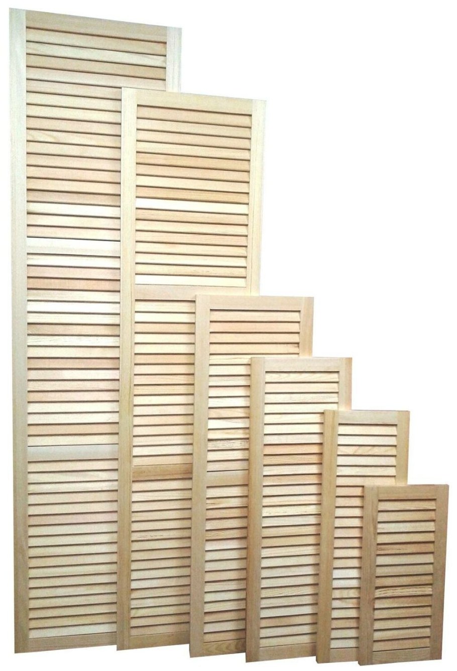 Жалюзийная дверь 494х2250 кедр