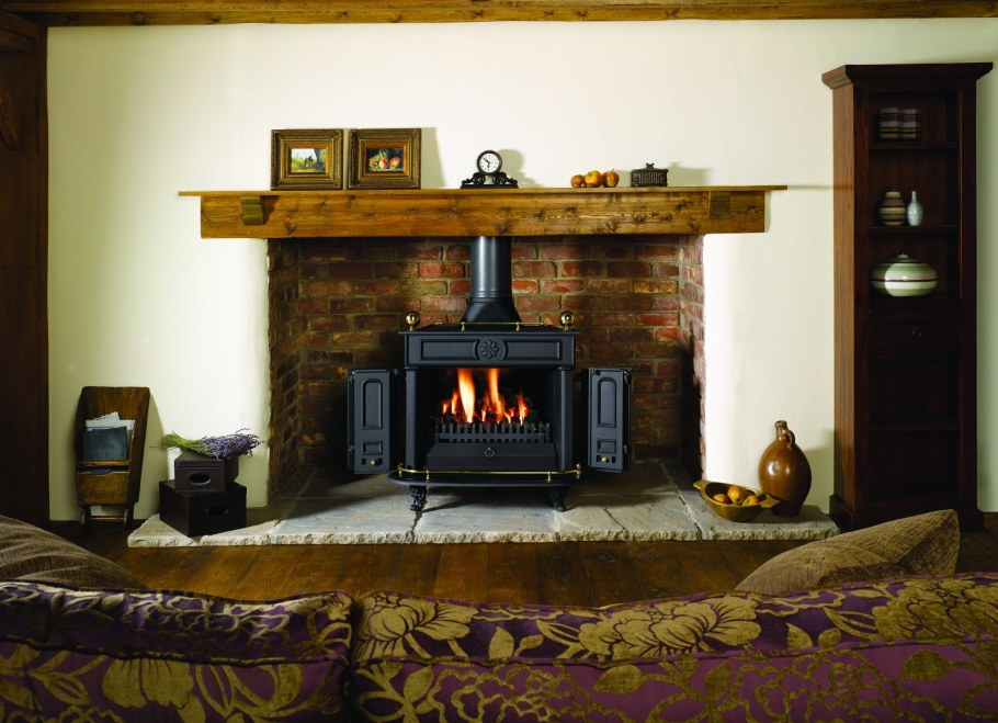 Печь камин в интерьере