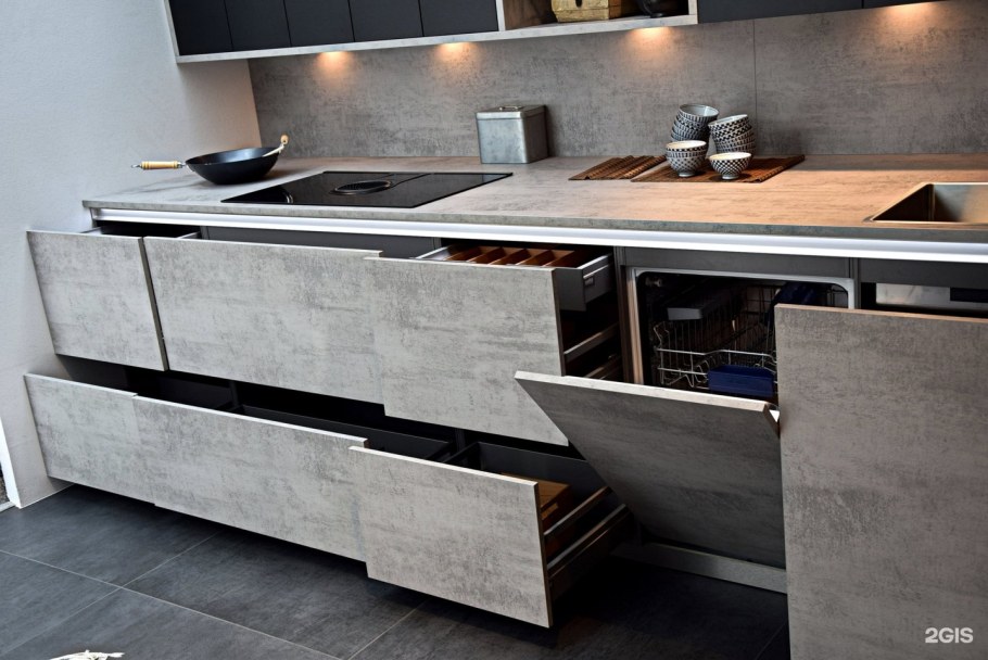 Nolte кухни столешница Egger бетон Чикаго темно-серый