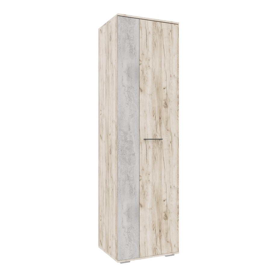 МС для прихожей Бостон ШК-600 (дуб крафт серый/бетонный камень)