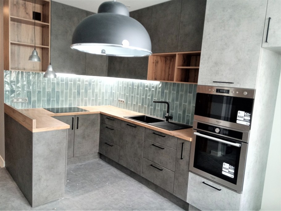 Кухня Эггер Чикаго бетон