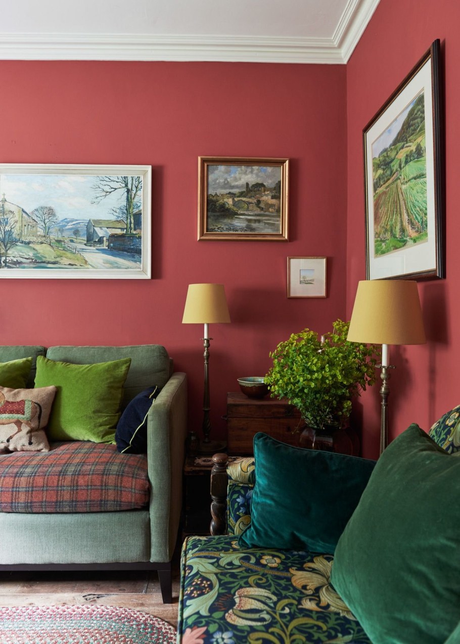 Сочетание цветов в интерьере зеленый