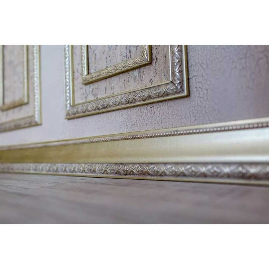 Угол Cosca интерьерный багет 18 мм античная платина