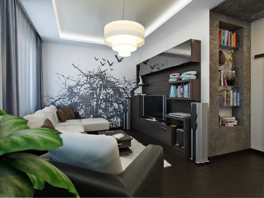 Интерьер однокомнатной квартиры 18 кв.м