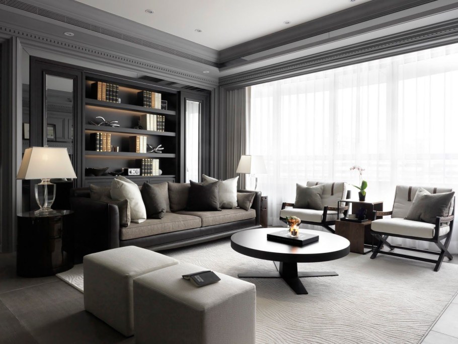 Серый интерьер квартиры