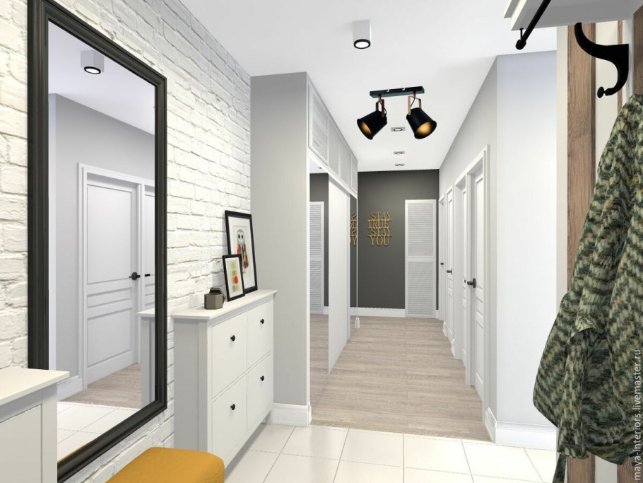Дизайнерский интерьер прихожей