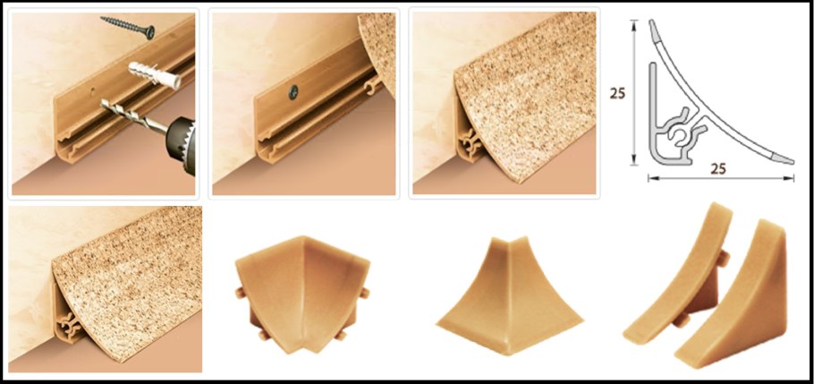 Лигрон плинтус кухонный