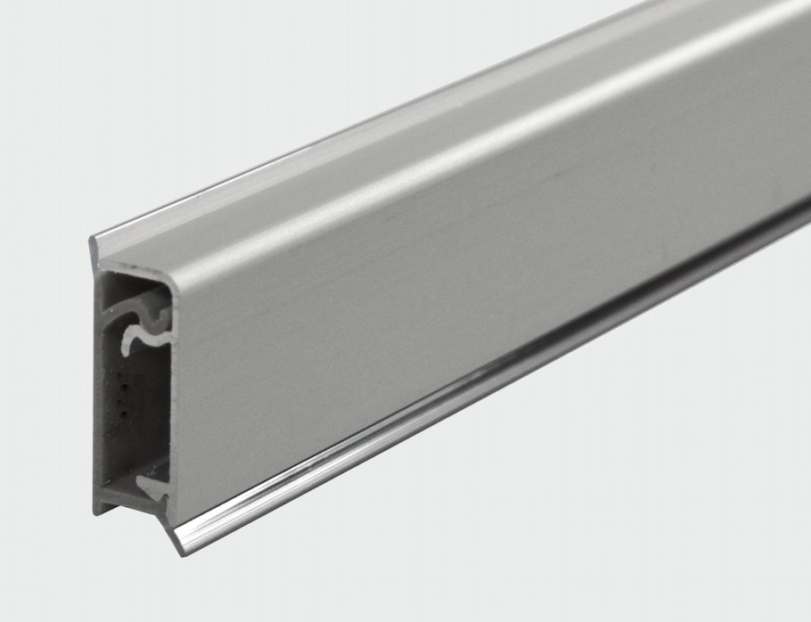 Плинтус алюминиевый Квадро для столешницы